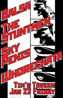 Balsa The Stuntmen Sky Penis Whorechata at Tim's Tavern Seattle WA Jan 22 2016
