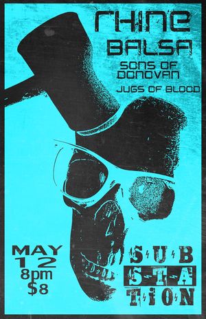 Rhine Balsa Sons of Donavan Jugs of Blood at Substation Ballard WA May 12 2016